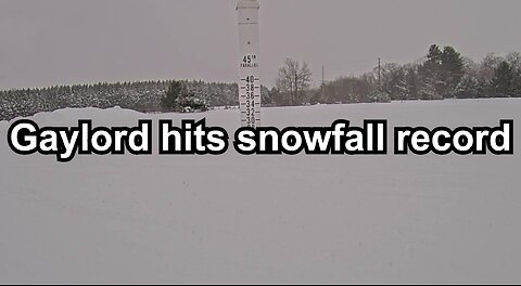 Gaylord hits snowfall record