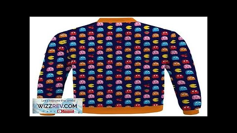 Classic Retro Game Pacman & Ghosts Pattern Bomber Jacket Review