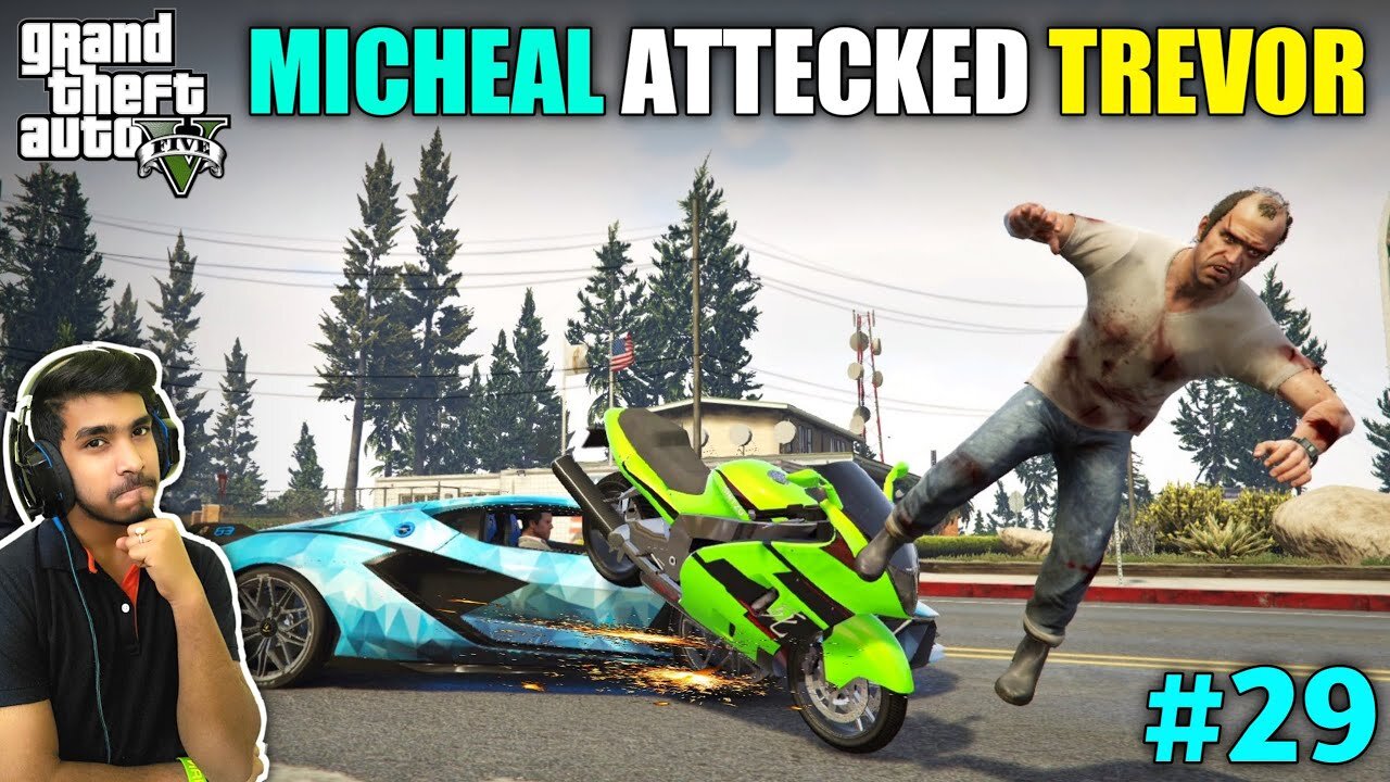 MICHAEL GETS REVENGE ON TREVOR. GTA V GAMEPLAY #29