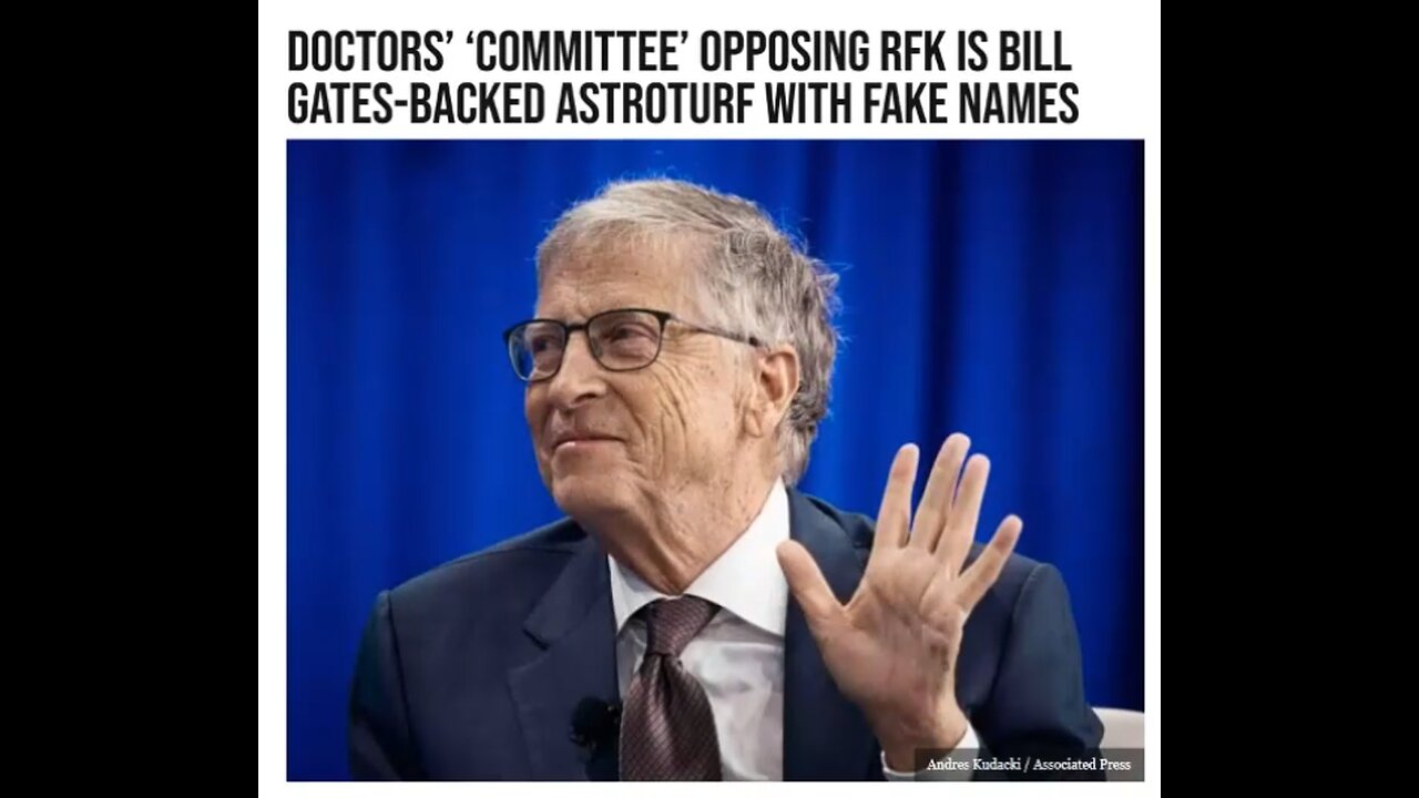 Breitbart Reports On Bill Gates Being Caught Red Handed