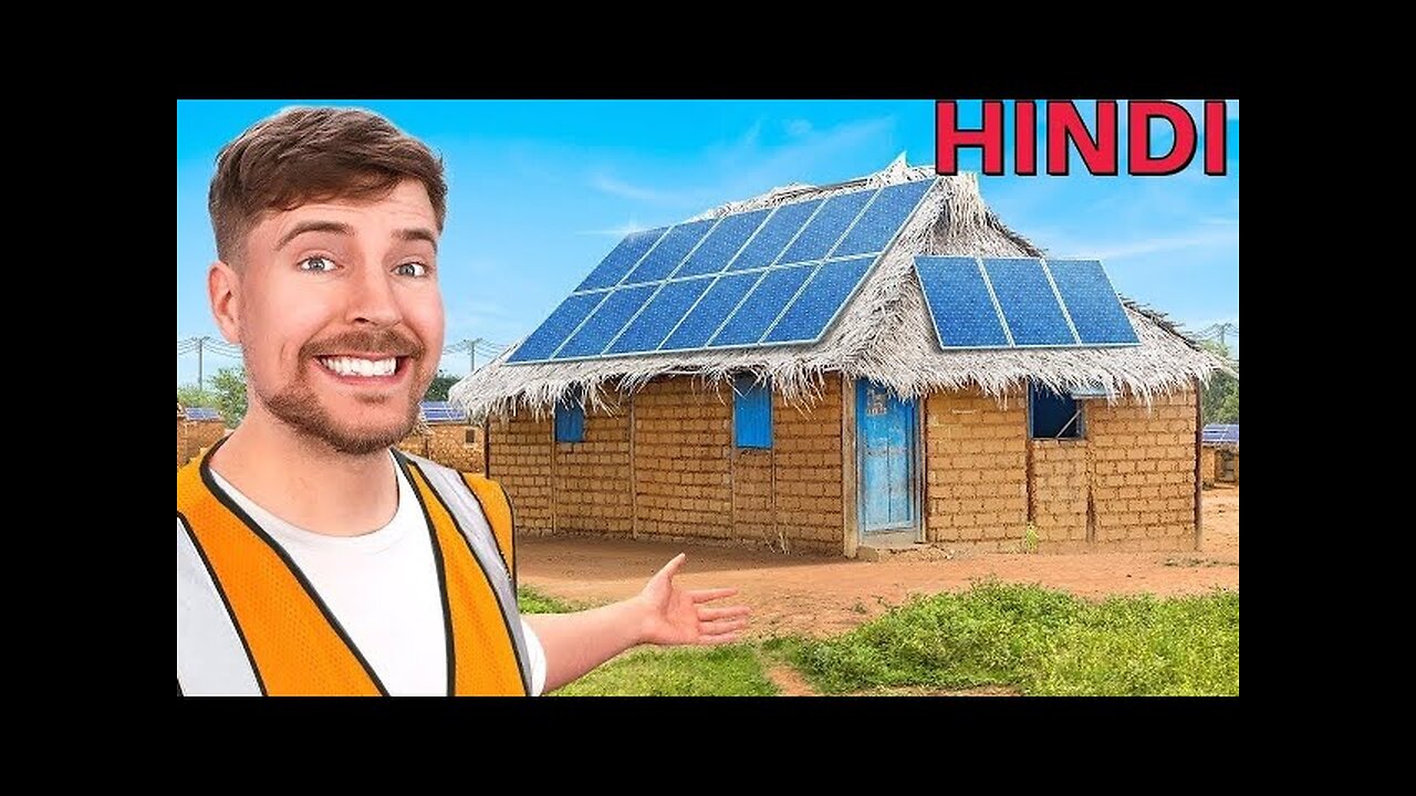 We Powered a Village in Africa In Hindi ! Mr beast New Hindi Video ! MrBeast Urdu ! #beastsvideos