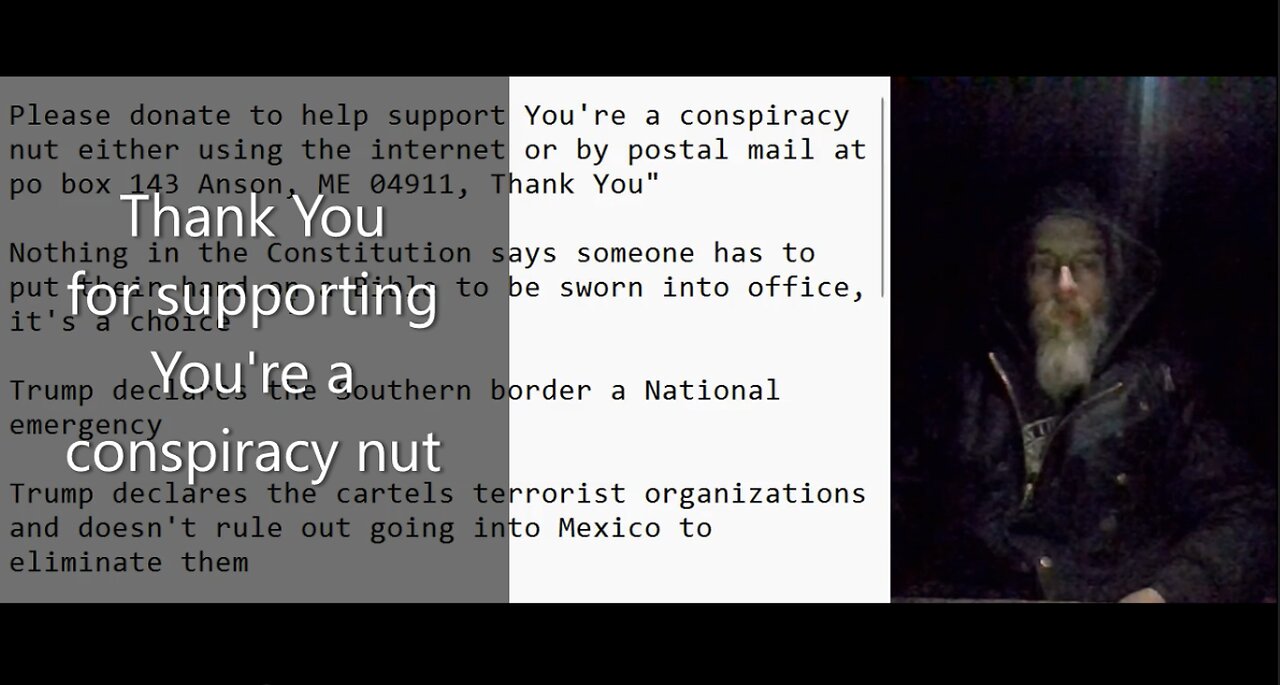 Trump - Southern border an emergency, cartels are terrorists, and introduces AI cancer cure people