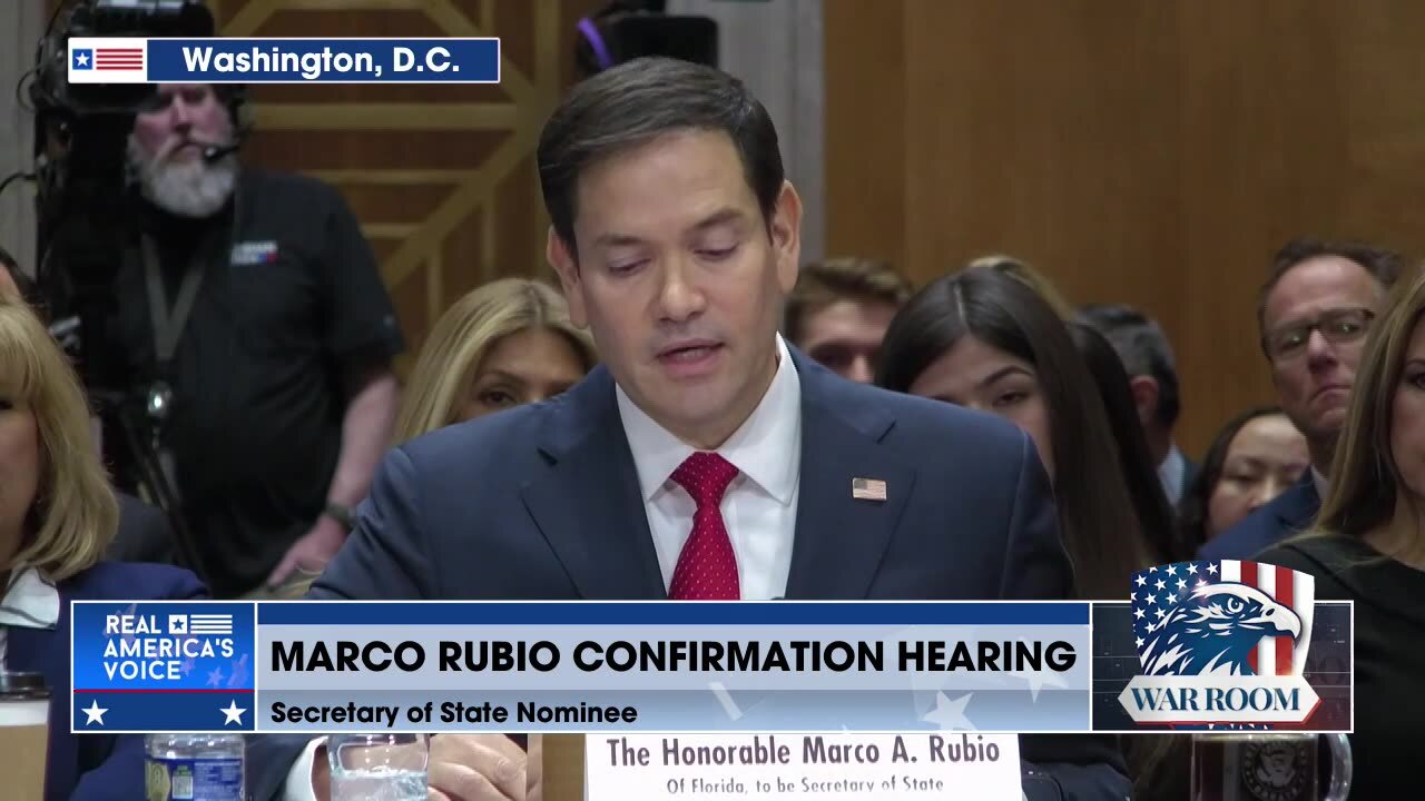 "WarRoom Covers SOS Nominee Marco Rubio’s Confirmation Hearing"