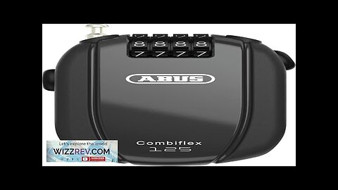 ABUS Combiflex Cable Lock Lock for securing skis Helmet pram Review