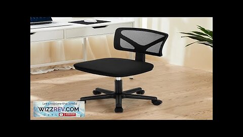 JHK Mesh with Lumbar Support Armless Office Chair Low Back with Wheels Review