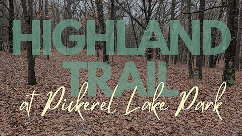 Highland Trail at Pickerel Lake, Cloudy Fall Hike | Full Hike POV | Hiking Nature ASMR | Kent, MI