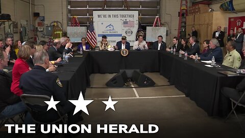 President Trump Attends a Briefing on the Los Angeles Fires