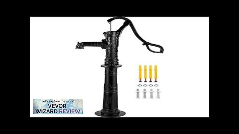 VEVOR Hand Water Pump w/ Stand 15.7 x 9.4 x 53.1 inch Review