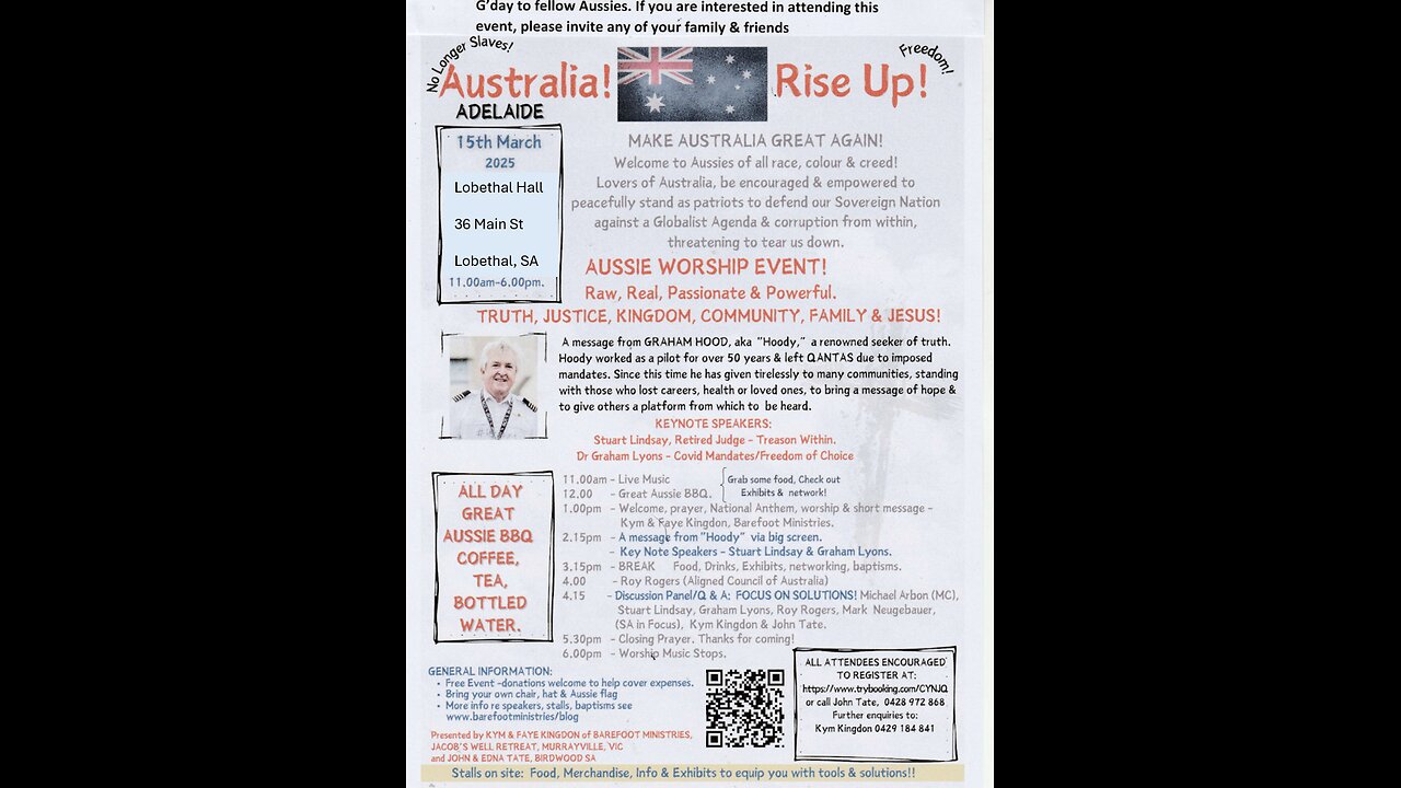South Australia in Focus - Important update 'Rise up' Event Adelaide 15th March 2025
