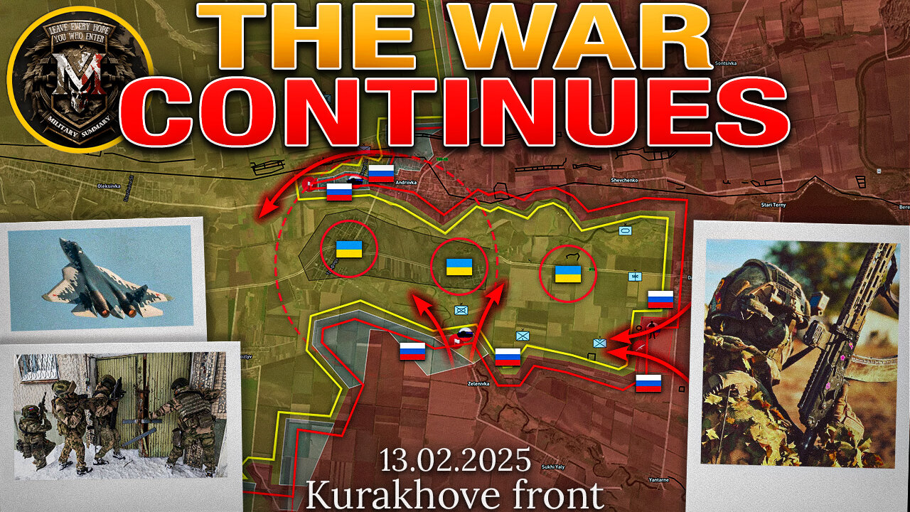 Cold War II❄️Zelensky Breaks The Deal🚫🤝Russians Surround The Ukrainians🔄 Military Summary 2025.02.13