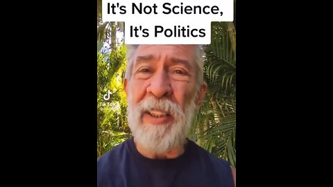 It's Not Science, It's Politics