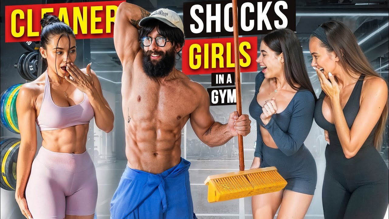 She can't say No to CLEANER | Anatoly GYM PRANK