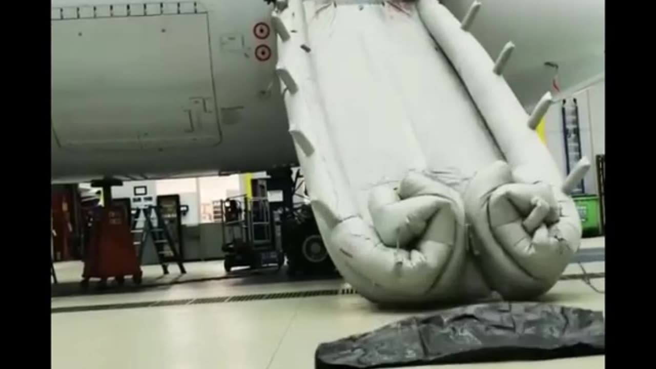 Watch Funny #Boeing #B777 200 Emergency Escape Slide #Flying #Aviation #AeroArduino