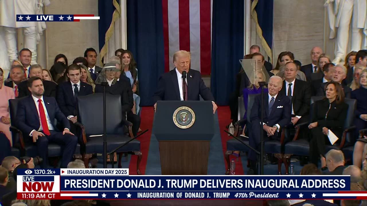 President Trump delivers his inauguration address