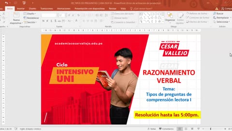 INTENSIVO VALLEJO 2024 | Semana 09 | RV | Álgebra