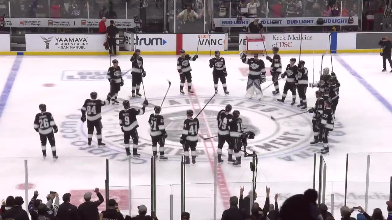 LA Kings Win for the City! 👑🖤 A special victory for those who protect us.