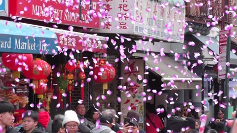 YEAR OF THE SNAKE. NYC Chinatown celebrates the new year.