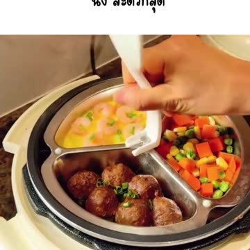 หม้อหุงข้าว 3 in 1 🍚🔥 หม้อเดียวครบ หุง ต้ม นึ่ง สะดวกสุด!