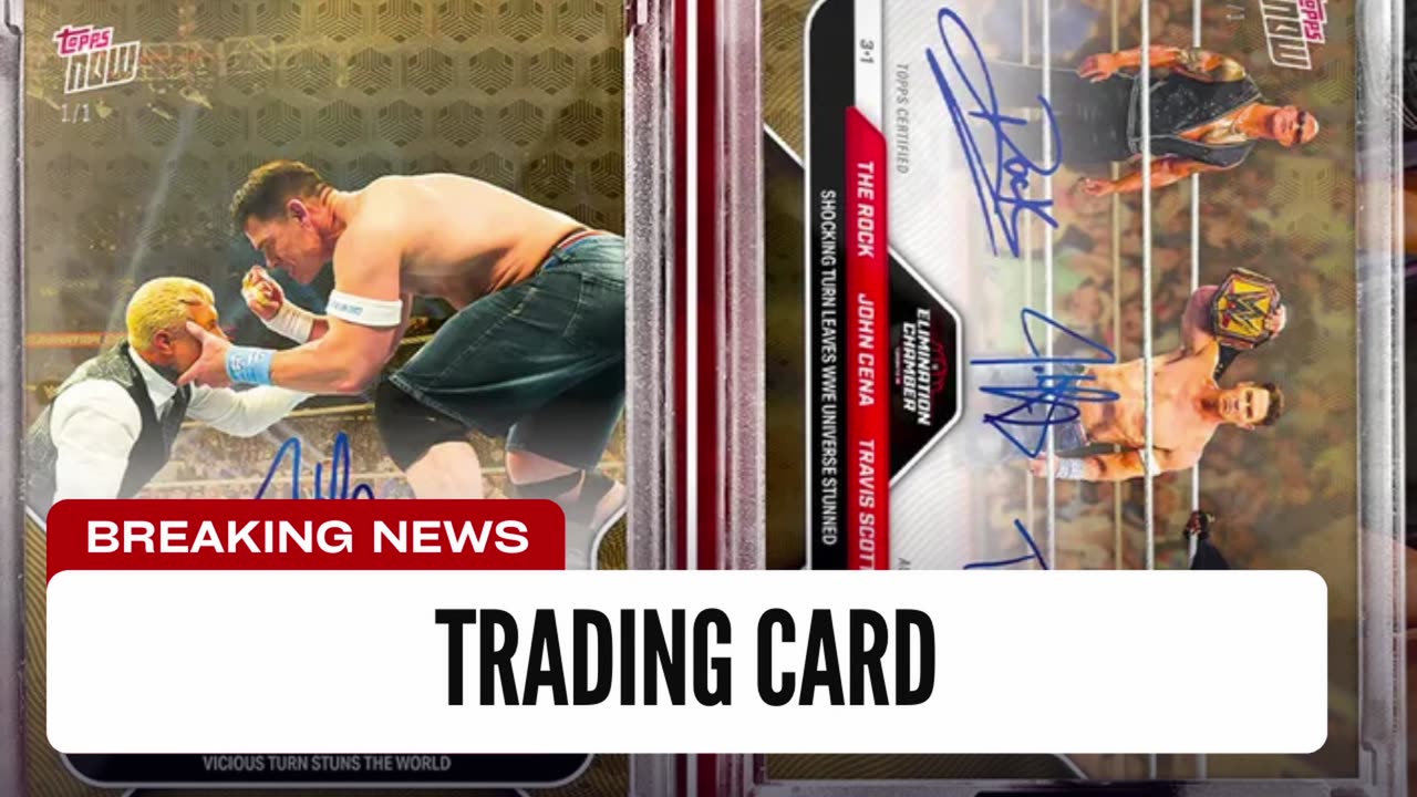 Cena Heel Turn Getting Trading Card