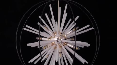 -light Sputnik chandelier, adjustable design, perfect for any stylish space