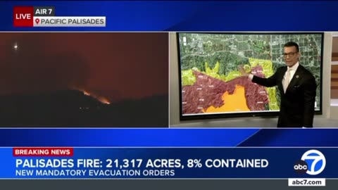 New Evacuations ordered in LA fire as it expands