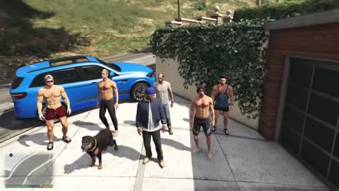 Franklin Blue Gang VS Shinchan Green Gang Base In GTA 5!