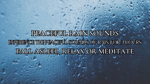 RAIN SOUNDS FOR SLEEPING, RELAX FALL ASLEEP