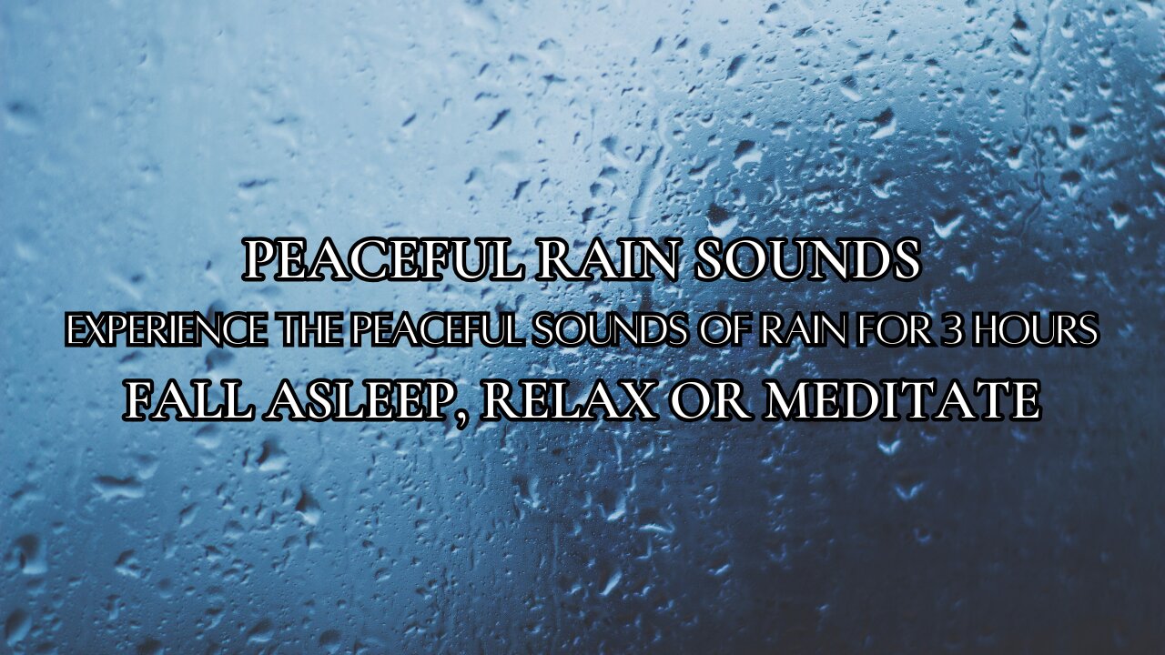 RAIN SOUNDS FOR SLEEPING, RELAX FALL ASLEEP