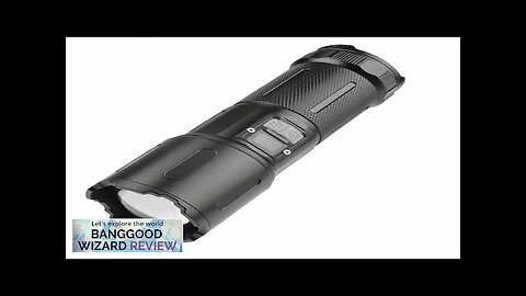 30W LED Flashlight Long Shoot Search Flashlight White Light High Power Torch Review