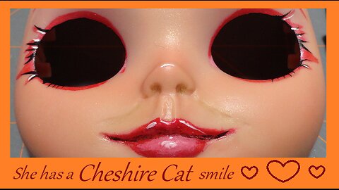 Cheshire My First Carved Blythe Faceplate