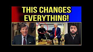 Tucker Carlson Notices Something About Zelensky and Trump Meeting No One Noticed!