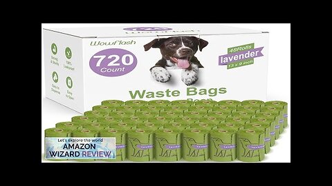 720 Count Lavender Scented 13” x 9” Dog Poop Bags Rolls Leakproof Review