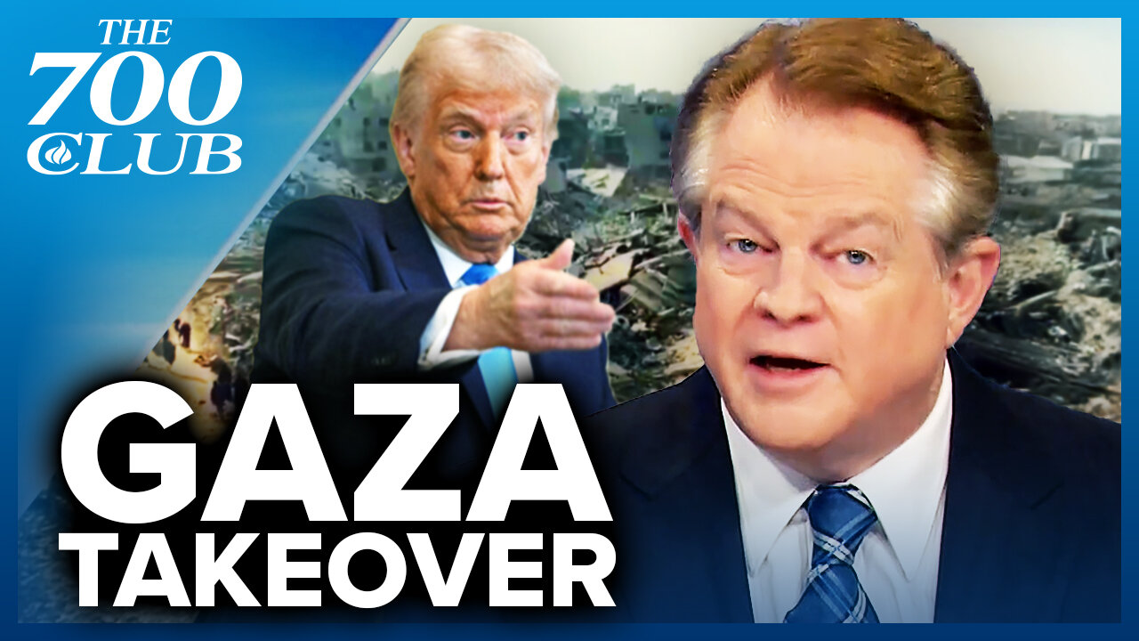 Trump Shares A Historic Plan For The U.S. To Takeover & Rebuild Gaza | The 700 Club