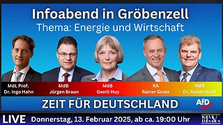 🔴💥LIVE | Infoabend in Gröbenzell zum Thema: Energie und Wirtschaft💥