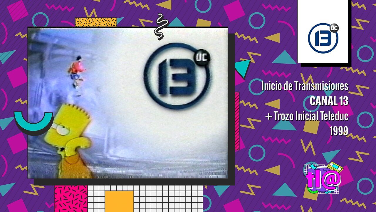 Inicio de Transmisiones Canal 13 + Trozo Inicial Teleduc (1999)