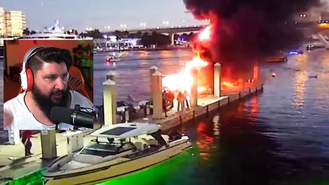 Boat EXPLODES in Tampa Florida