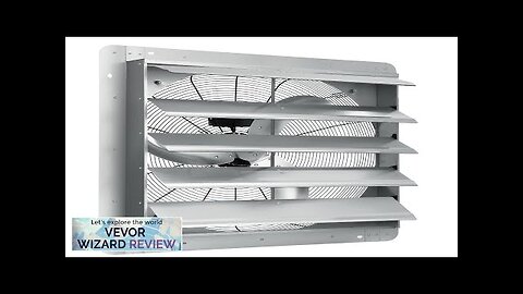 VEVOR 24'' Shutter Exhaust Fan High-speed 3320 CFM Aluminum Wall Mount Attic Review