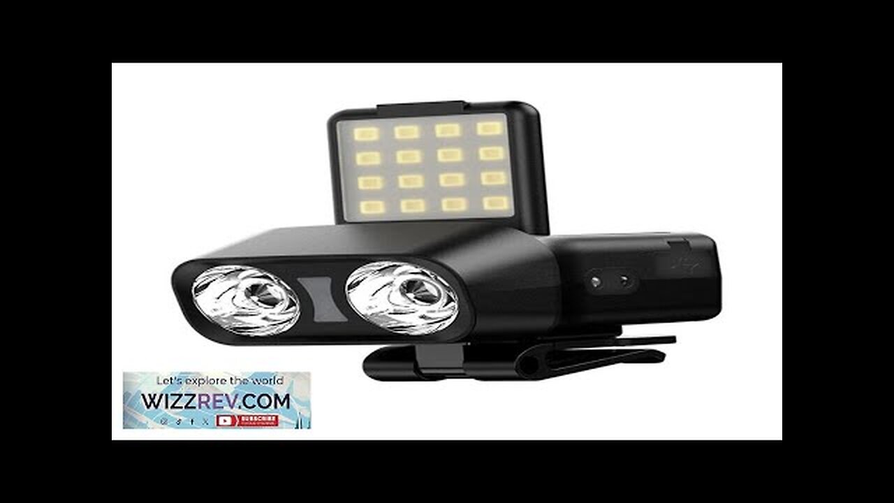 Ultra Bright LED Clip Head Torch Cap Light Rechargeable Sensor Headlamp Waterproof Review