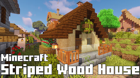 Minecraft Stripped Wood House