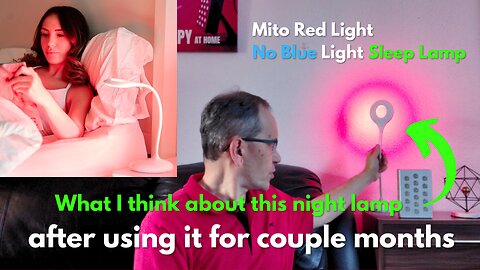 Red light night lamp - what I think after using it for couple months?