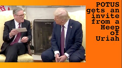 Cringe - Starmer Pats Trump On The Shoulder