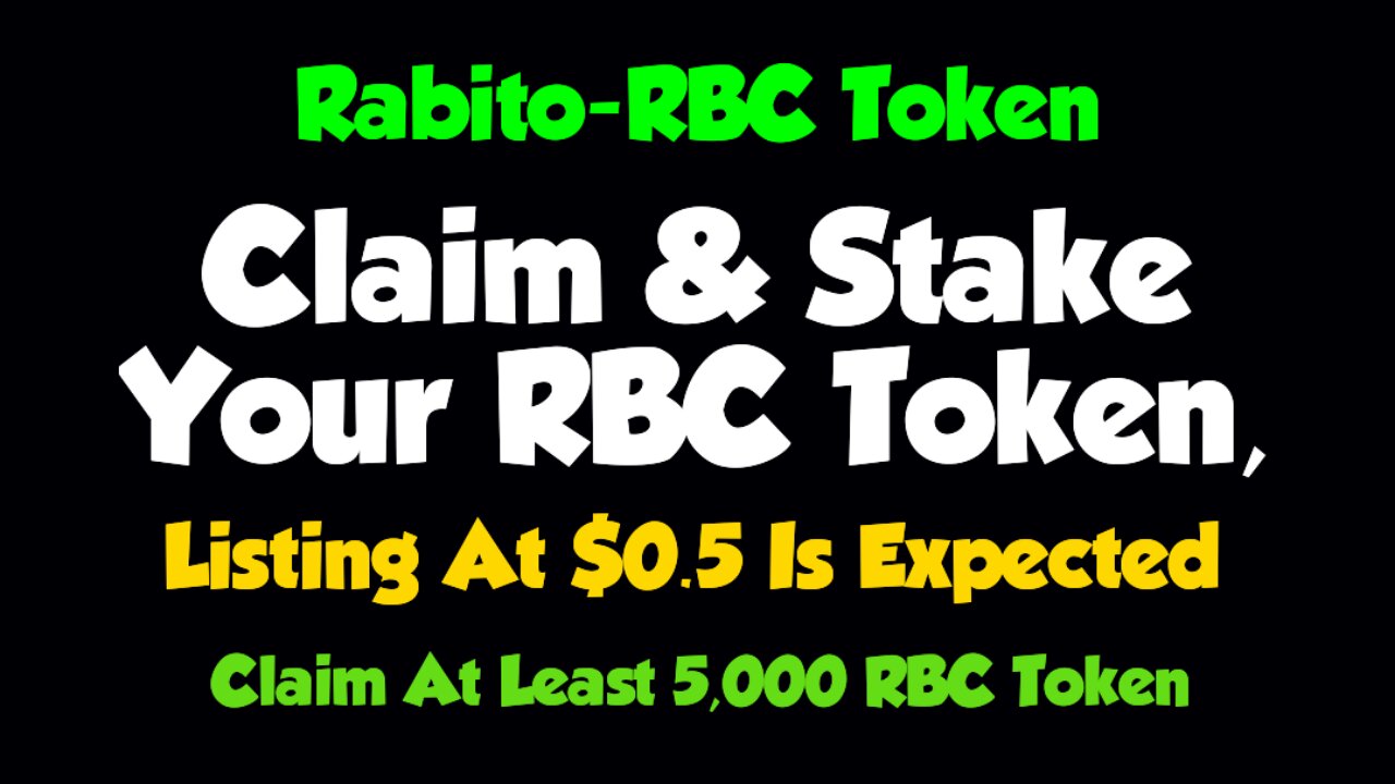 How To Claim & Stake Your RBC Token || Listing At $0.5 Expected