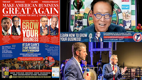 Eric Trump & Robert Kiyosaki | Join Robert Kiyosaki & Eric Trump At Clay Clark's March 6-7 GAME-CHANGING Business Growth Workshop In Tulsa, OK (8 Tickets Remain) + Learn Marketing, Sales, Workflow Design, Finance & More