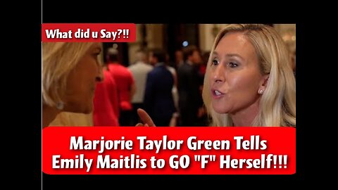 Marjorie Taylor Green Tells Emily Maitlis to go "F" Herself!!