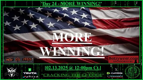 "CRACKING THE Q-CODE" ~ 'Day 24 - More Winning!'