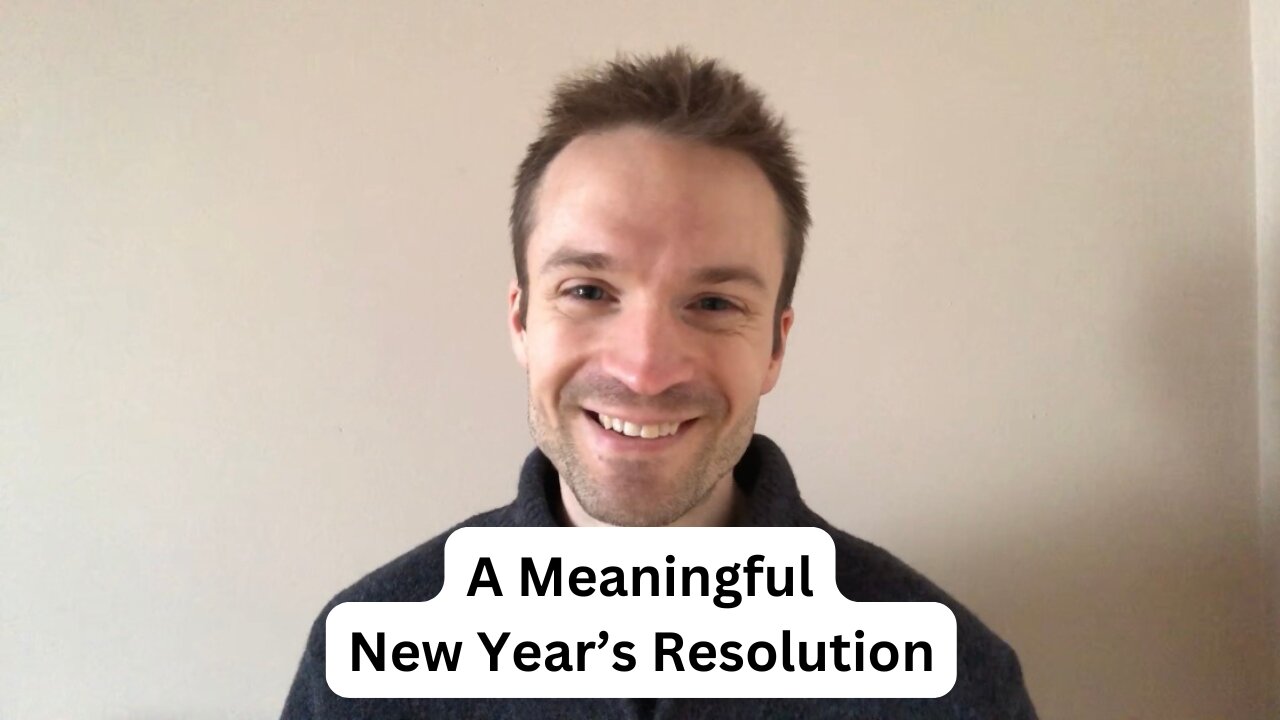 A Meaningful New Year’s Resolution