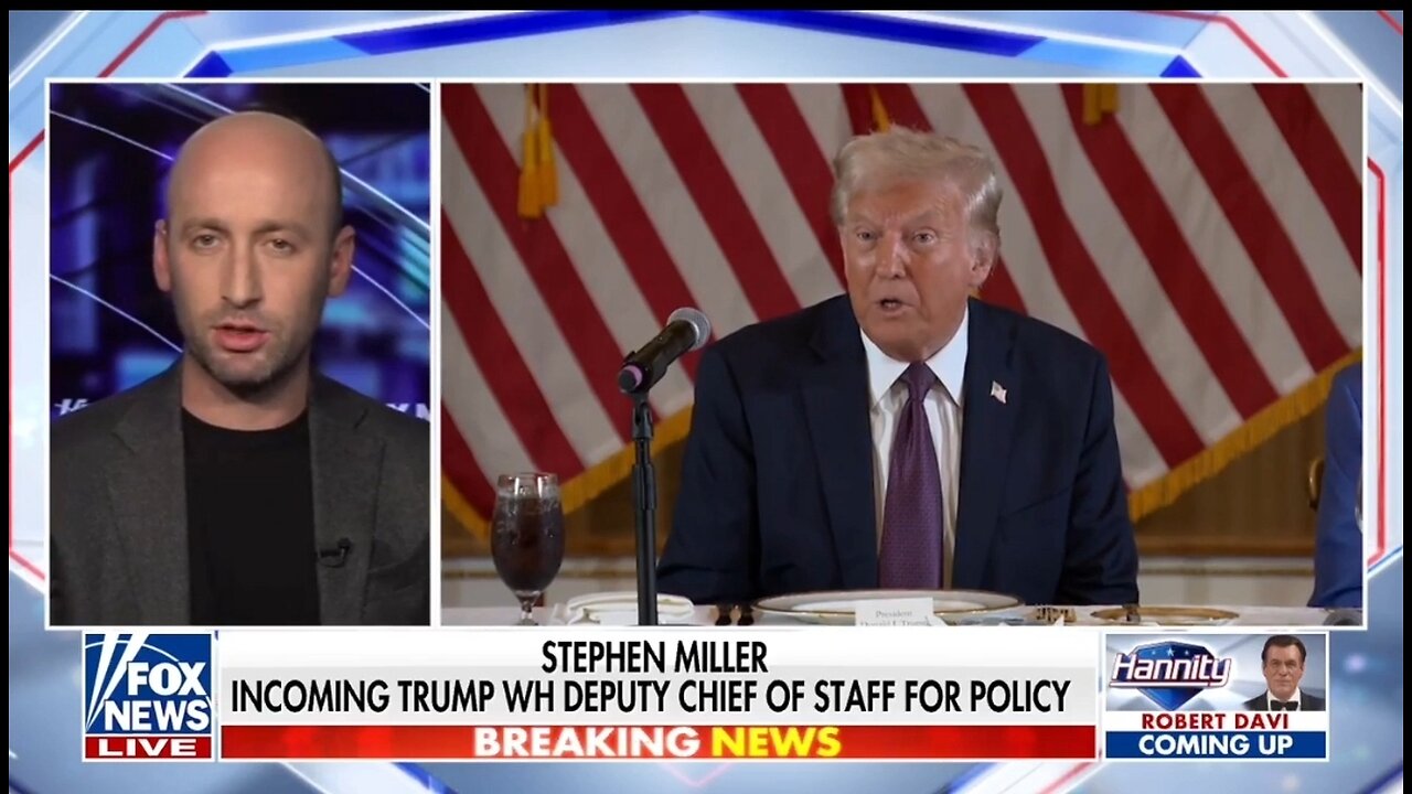 Trump Has Been Clear and Consistent About His Agenda: Stephen Miller