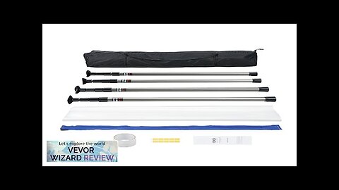 VEVOR Dust Barrier Poles 10 Ft Barrier Poles Dust Barrier System Review