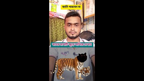 বাঘের মাথাটি জোড়া লাগিয়ে দেখান #shorts #puzzal #viral #challenge