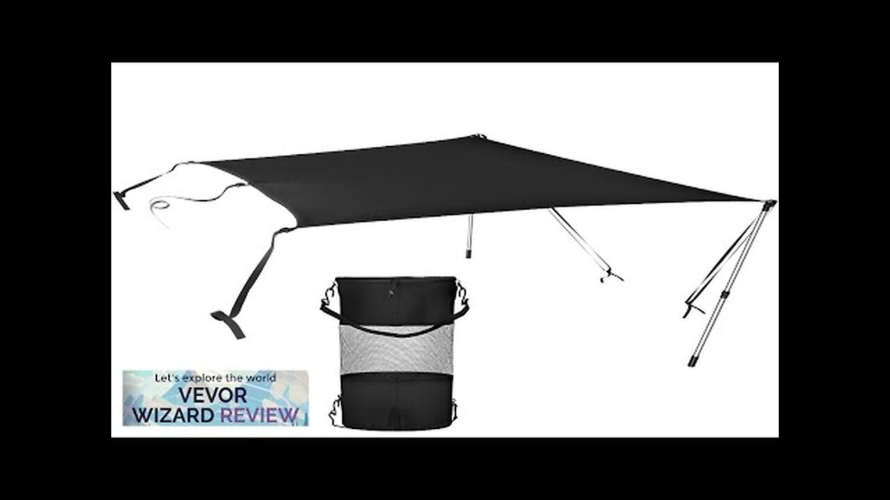 VEVOR T-Top Sun Shade Kit 6' x 7' UV-Proof 600D Polyester T-top Review